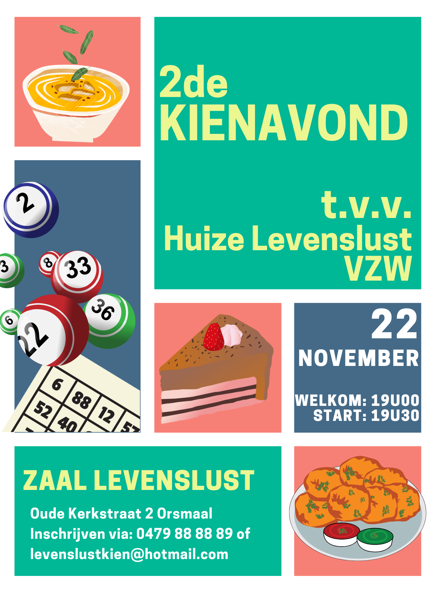 Kienavond op 22 november 2024